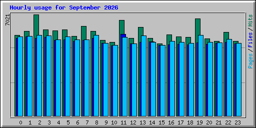 Hourly usage for September 2026